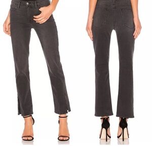 Frame Le High Straight with split hem size 31